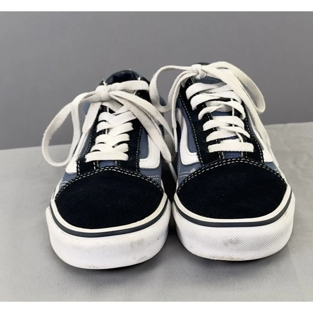 Vans Old Skool Youth 4.5 Blue Navy White Stripe‎ EU 36 Women 6